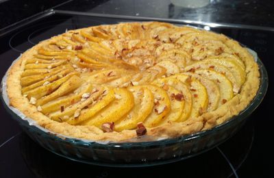 Tarte Bourdaloué (poire-amande)