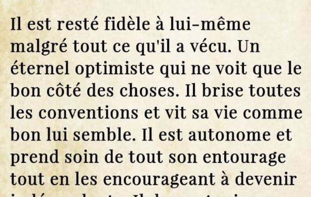 IL PARAÎT QUE, SÉBASTIEN EN QUELQUES MOTS, RESSEMBLERAIT À...