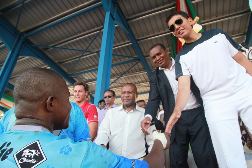 Inauguration du Kianja (Stade) Makis de Madagascar, à Andohatapenaka, par le Président Andry Rajoelina. 4ème partie. Photos: Harilala Randrianarison