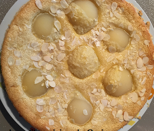 Tarte amandine aux poires