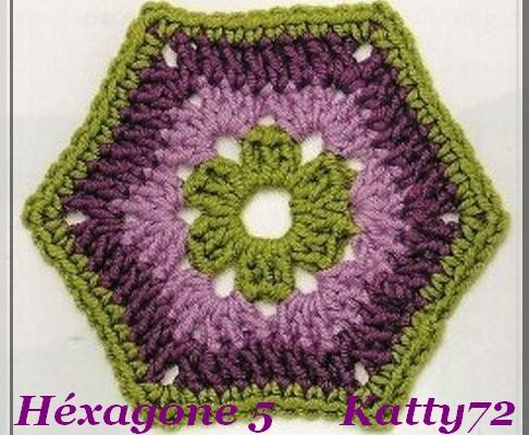 Crochet : Hexagone 5 & 6