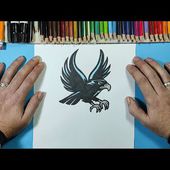 Como dibujar un aguila 🦅 paso a paso 13 | How to draw an eagle 🦅 13