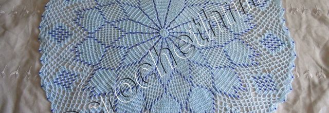 napperon crochet et perle