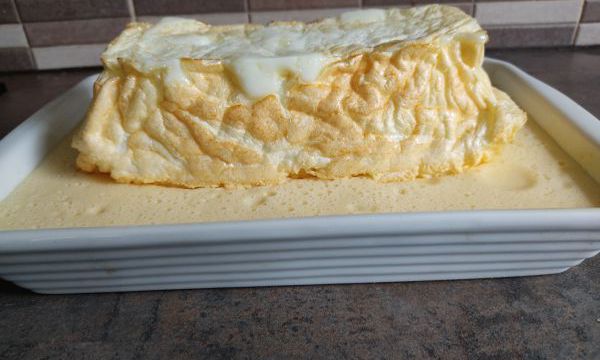 Crème anglaise et sa bûche blanche au compact cook pro