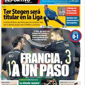 La Une de Mundo Deportivo aujourd'hui (09/09/2015) / La portada de Mundo Deportivo hoy (09/09/2015) / La portada de Mundo Deportivo avui (09/09/2015) / The today's Mundo Deportivo Cover (09/09/2015)﻿