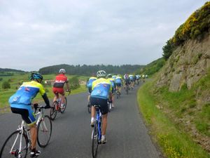 Je n'ai pas compté tout le monde mais il devait y avoir une trentaine de cyclos du GCP !