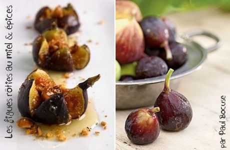 Figues rôties au miel & aux épices