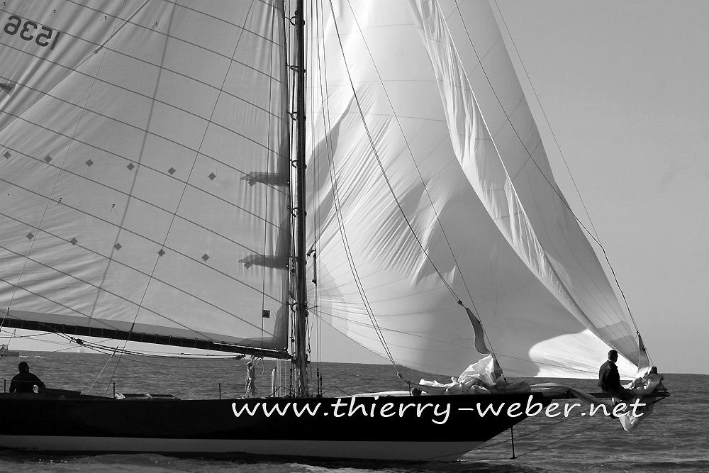 Les régates des Voiles de Légende de La Baule 2010 en noir et blanc