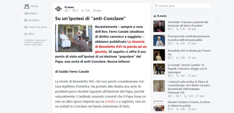 Guido Ferro Canale is a civil attorney from Genoa, who has studied Italian civil jurisprudence. He intervened in the past regarding the claims of impropriety in the election of Bergoglio, arguing that vote canvassing did not make it invalid.