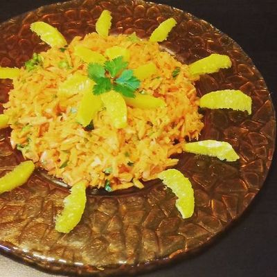 Salade marocaine carottes, oranges et cannelle