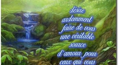 Tu es une source d'amour