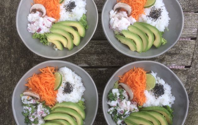 Poke Bowl au ceviche de cabillaud