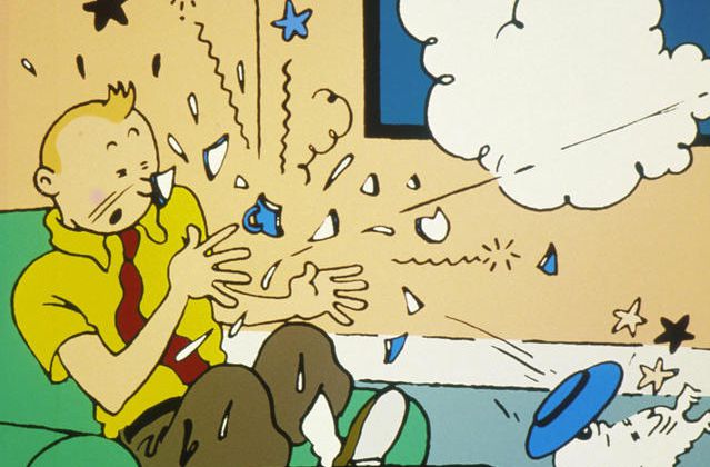 La série animée Les aventures de Tintin rediffusée sur France 3.