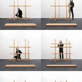 Frames 2.0 Wooden Shelf by Gerard de Hoop " Yanko Design