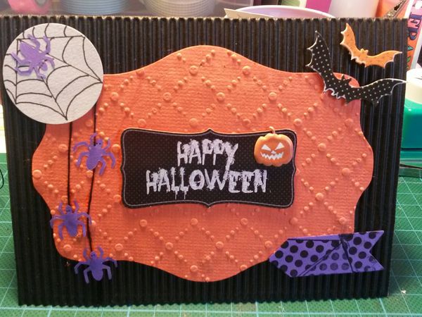 Carte scrapbooking Halloween