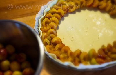 La tarte de mirabelles...