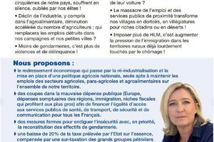 Tract FN19 "Rendons la parole à la France rurale"