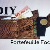 Coudre un Portefeuille facile - Tuto couture DIY - Viny DIY, le blog de tutoriels couture et DIY.
