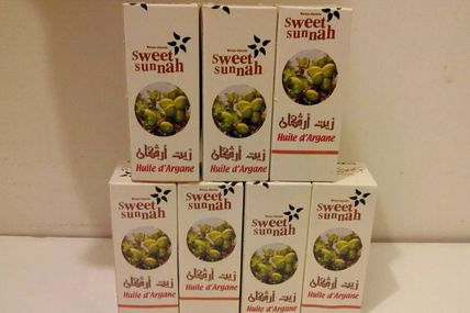 Huiles d'argane 'SWEET SUNNAH', lot de 7*60 ml 'VENDU'