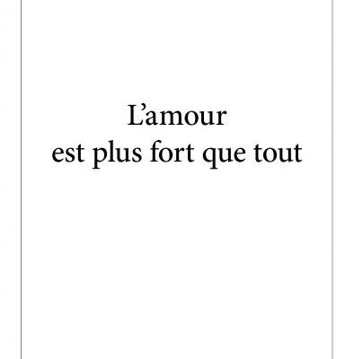 Challenge lecture 2019 #2 L'amour est plus fort que tout