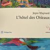 L'hôtel des oiseaux de Joyce Maynard (éditions P Rey)