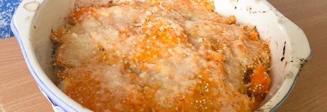 Parmentier de poisson, patate douce et quinoa 