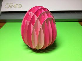 Kirigami gratuit oeuf de Pâques 3D