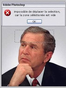 humour en image: le cerveau de Bush