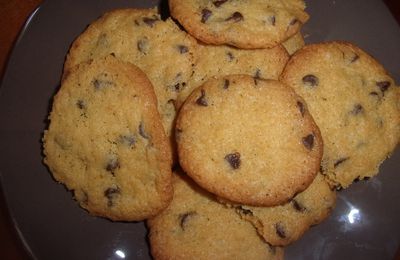 Cookies praliné et chocolat noir