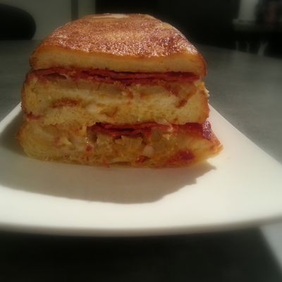 Croque cake artichaut chorizo