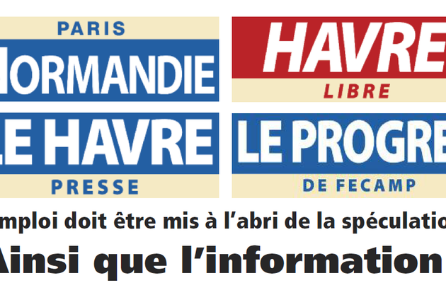 L’emploi doit être mis à l’abri de la spéculation... l’information aussi !