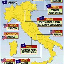 L’Italie sous tutelle étatsunienne : une liste qui en dit long