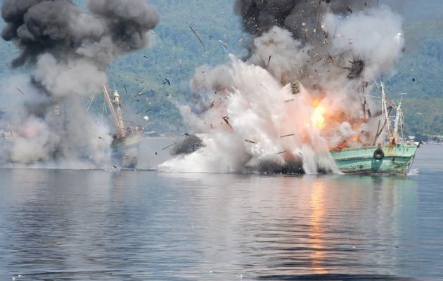 Pêche illégale - l'Indonésie s'apprête à couler 71 bateaux de pêche confisqués