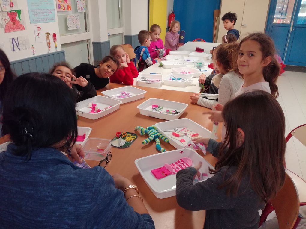 création de mandalas; ludotheque; atelier créatif / recycl'art; création d'animaux en peluches; récréactive et multisports