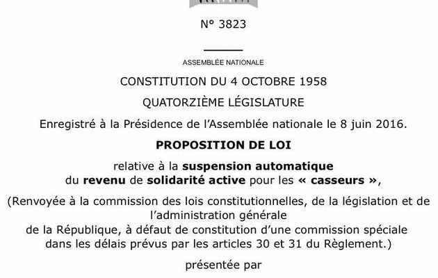 Gilbert Collard - Emeutes93 "Je demanderai à Marine Le Pen de faire voter la loi et de l'étendre : suppression RSA et APL aux casseurs et aux parents si-18".