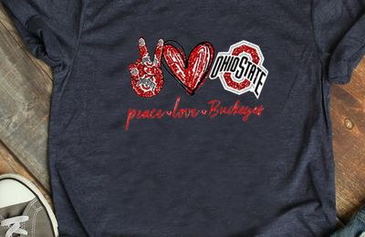 Official Peace love Ohio State Buckeyes shirt