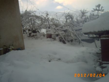 souvenir de la tempête de neige en février 2012 a Tifra