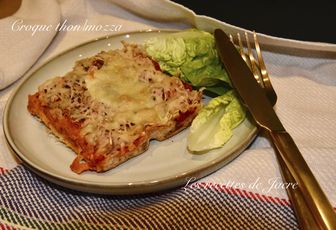 Croque thon et mozzarella