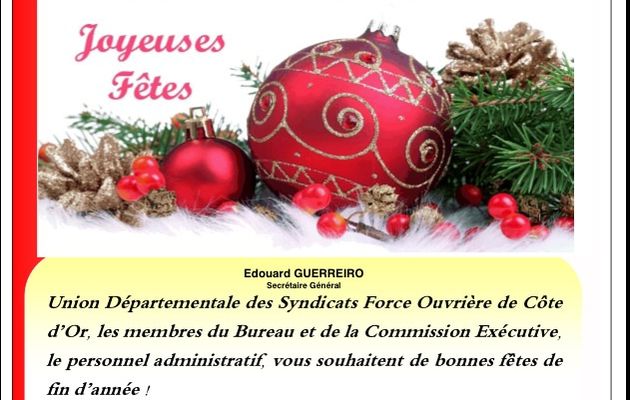 L'UDFO de Côte d'Or vous présente ses Voeux pour 2014
