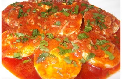 Oeufs Durs en Sauce Tomate (Chtitha Beid)