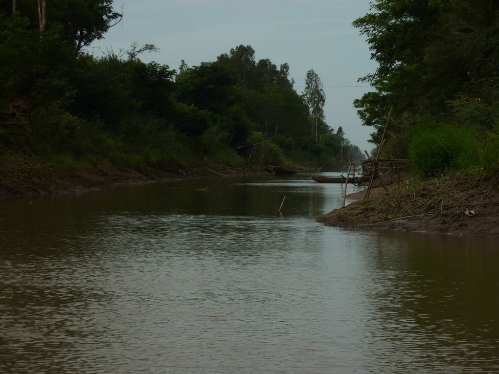 Mekong delta. 
1st day : crossing the delta, to arrive at Can Tho before evening.
2nd day : continuing visit of the delta : floating market of Can Tho, noodle factory, garden, crocodile farm, temple.
3rd day : towards Cambodia via the Mekong delta