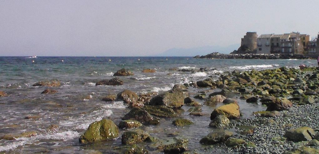 Erbalunga offre aux visiteurs un petit tour au bord de l'eau puis nous mène vers une plage ornée de caillou qui renvoient la lumière du soleil.