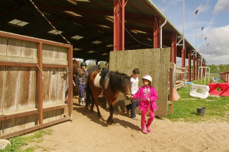 La sortie du manège