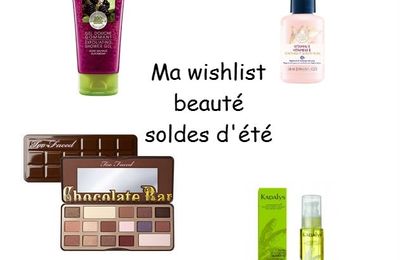 Ma wishlist beauté soldes d'été avec Igraal