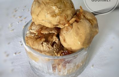 Crème glacée au caramel beurre salé et éclats de caramel de David Lebovitz