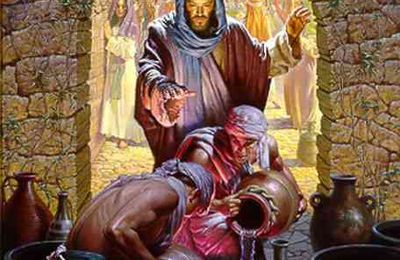 Jésus change l’eau en vin aux noces de Cana