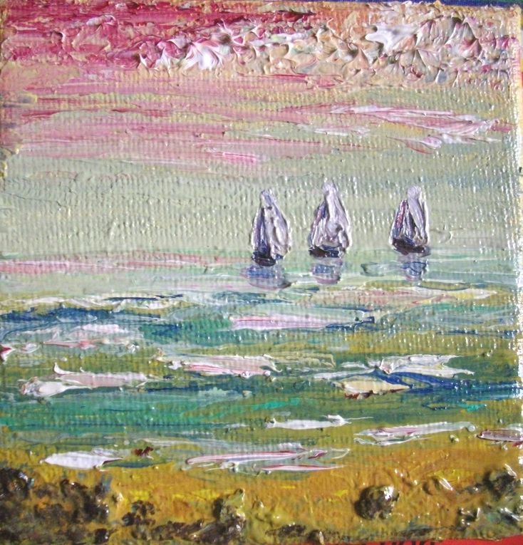 Tableaux Huiles F. Claire - Claire Frelon artiste peintre à Etel - Morbihan - Bretagne - France