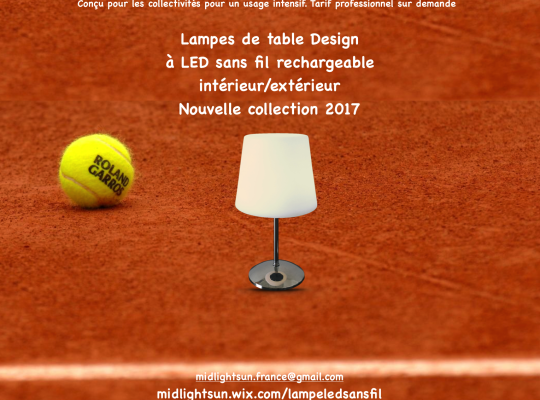 Lampes de table sans fil à LED rechargeable - MIDLIGHTSUN