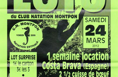 LOTO DU CLUB LE 24 MARS 2012