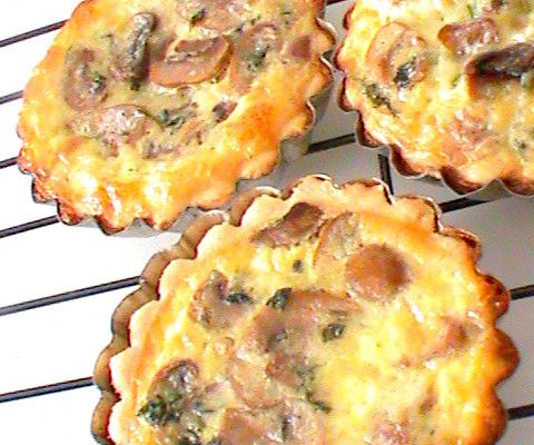 Tartelette aux champignons